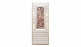 Дверь банная липа "3D Панно Тип-3" 1800*700мм