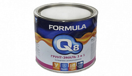 Грунт-Эмаль по ржавчине FORMULA Q8 коричневая 1,9л 
